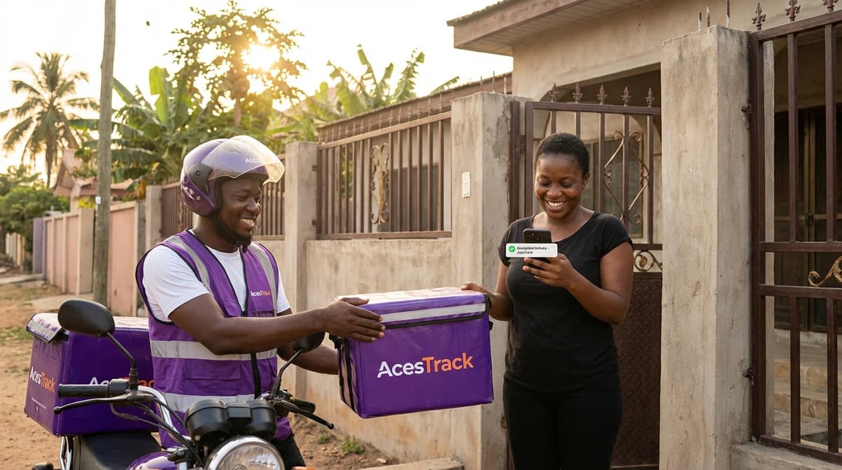 GPS Tracking for Food & Package Delivery in Ghana